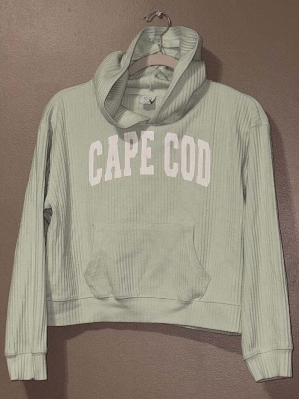 Ragwear Cape Cod Ribbed Cropped Hoodie Size S